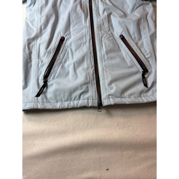 Musto Performance Light Blue Hooded Jacket With Zipper Pockets us4 - Picture 4 of 14